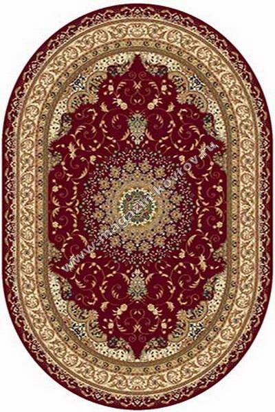 BUHARA_d027, 1,6*2,2, OVAL, RED